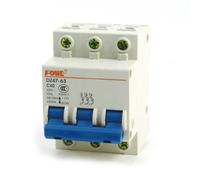 sourcing map DZ47-63 3 Phase 6000Amp disjoncteur protection charge 400V 40A