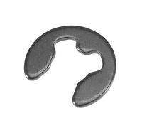 sourcing map E-Clip Circlip - 7 mm Tige de retenue externe Snap Ring en acier carbone noir 100 pièces