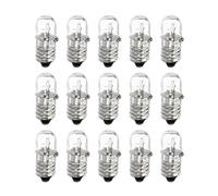 sourcing map E10 Vis Base Miniature Ampoules 24V/2W Chaud Jaune Clair Mini Lampes avec Boîte, 1 Ensemble/15 Paquet