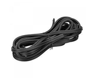 sourcing map Écran Cannelure, 15M / 49.21Pieds Caoutchouc Bande Étanchéité Bande Fenêtre Écran Dispositif Retenue, 6mm OD Noir