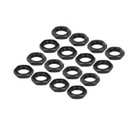 sourcing map Écrou de Roue RC en Aluminium de 17 mm, Filetage M12x1.0mm, Écrous Hexagonaux Pour Roues RC Pour Voiture Modèle 1/8, Camions Tout-Terrain, Pièces Améliorées, Lot de 16 (Noir)
