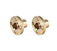 sourcing map Écrou en laiton à vis trapézoïdale T8 bride pas 2mm avance 8mm pour l'imprimante 3D 8mm 2Pcs