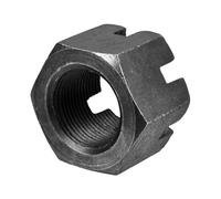 sourcing map Écrou hexagonal à fente M33 x 2 mm, écrous hexagonaux en acier au carbone de grade 4,8, noir