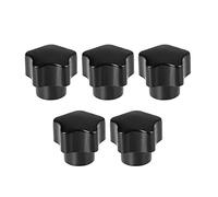 sourcing map Écrou M5 fil Bouton serrage plast 5 bouton Étoile Poignée Pour outil machine, 5pcs