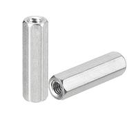 sourcing map Écrous d'accouplement M5 x 0,8 pas de 30 mm de longueur, 8 écrous d'accouplement métriques en acier inoxydable 304