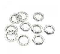 sourcing map Écrous Filetés de Blocage avec Rondelles M10 Vis Filet Hexagonal Attaches pour Lustre Plafond Light Réparation Assemblage Bricoleur Matériel, Coffret de 200