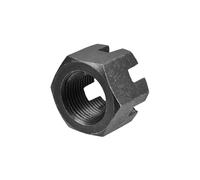 sourcing map Écrous Hexagonaux Fendus, Carbone Acier Hexagone Écrou M27x2mm