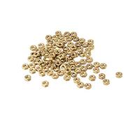 sourcing map Écrous Hexagonaux Hexagone Écrou Grossier Filetage Métrique M2 x 0,4mm en Laiton 100Pcs