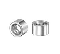 sourcing map Écrous ronds à souder, M6 x 10 mm x 6 mm, écrou femelle à souder - Insert en acier inoxydable 201 soudable, 20 pièces