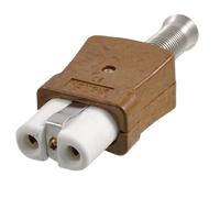 sourcing map Électrique Chauffe-eau Marron Coque 6mm Diamètre Céramique Connecteur AC 250V 16A