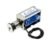 sourcing map Électro-Aimant de solénoïde de Mouvement linéaire à Mouvement de poussée DC 12V 400mA 4.8W 45N 10mm