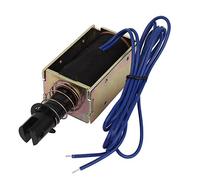 sourcing map Electroaimant à solénoïde à cadre ouvert à traction, DC 24V, 0.8 A, 70N Force, 20 mm