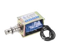 sourcing map Électroaimant solénoïde DC 12 V 1 A type Push Pull Type 15N 10 mm Course Actionneur solénoïde à cadre ouvert Mouvement linéaire JF-0837B Solénoïde magnétique