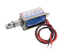 sourcing map Électroaimant solénoïde DC 6 V 0,3 A type 5N 10 mm Course actionneur solénoïde à cadre ouvert Mouvement linéaire JF-0730B Solénoïde magnétique