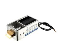 sourcing map Electroaimant solénoïde Mouvement linéaire Cadre Ouvert DC 12V 400mA 40N 10mm Type de Traction JF-S1670DL