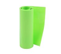 sourcing map Emballage Batterie Gaine Thermorétractable PVC Thermorétractable Tuyau Tube 90mm Plat pour 18650 Puissance Fournitures 2,5m Vert Clair