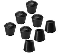 sourcing map Embout de chaise 10mm 3/8" ID Couvre pieds de table de meubles en caoutchouc antidérapant Protecteur de sol Reduire bruit Prévenir rayures 8Pcs
