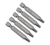 sourcing map Embout de Tournevis Hex Balle End 1/4 Pouce Hex Jarret Longueur Magnétique S2 H1/4 x 50mm x SQ2 5Pcs