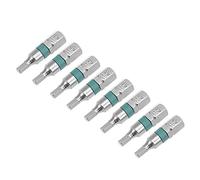 sourcing map Embout de Tournevis Jarret H3 Hex S2 Haut Alliage Acier H1/4 x 25 x H3 8Pcs