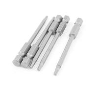 sourcing map Embout de Tournevis Queue hexagonale 1/4" vis à tête hexagonale de 2,5 mm magnétique longueur 75 mm, 5pcs