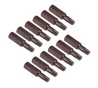 sourcing map Embout de Tournevis S2 Haut Alliage Acier H1/4 x 25 x T25 12 Pcs