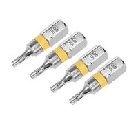 sourcing map Embout de Tournevis S2 Haut Alliage Acier H1/4 x 25 x T9 4Pcs