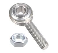 sourcing map Embouts à Rotule ECML6 3/8" avec Filetage Mâle 3/8"-24 UNF à Gauche, Embouts à Rotule en Fonte avec Écrou de Blocage