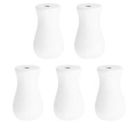 sourcing map Embouts de Cordon, Pendentifs en Bois Blanc pour Cordon de Stores, Rideaux, Artisanat, 1,3x0,7" 5 Pièces