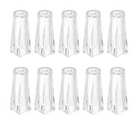 sourcing map Embouts de Cordon, Pendentifs en Plastique Transparent pour Cordon de Store, Rideau, Artisanat, 1,3x0,5" 10 Pièces