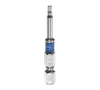 sourcing map Embouts de tournevis à impact hexagonal de 2,5 mm (H2,5) à tête plate magnétique avec tige hexagonale de 0,6 cm de long 50 mm de long, polissage miroir, clés hexagonales en acier S2