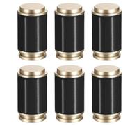 sourcing map Embouts de Tringle à Rideau, 6 Pièces, Embouts de Pôle de Rail de Rideau en PP Moderne pour Tringle à Rideau de Fenêtre de Diamètre 28-30 mm (Noir)