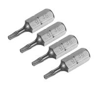 sourcing map Embouts Torx 1/4 Pouce Avec Tige Hexagonale De 25mmDe Longueur, Embout De Tournevis Magnétique T8 En Acier Allié S2, Lot De 4 Pièces