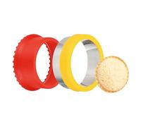 sourcing map Emporte-pièce pour sandwichs et scellants, jolis emporte-pièces, machine à sandwich, dérouleur de pain, accessoires de déjeuner de forme ronde pour boîte à déjeuner, biscuits, déjeuner