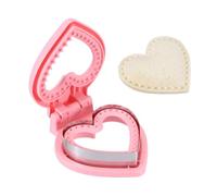 sourcing map Emporte-pièce sans croûte en forme d'amour pour sandwich, pain, biscuits et scellage pour petit déjeuner, déjeuner, thé de l'après-midi (rose)