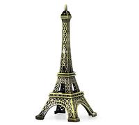 sourcing map en Métal Paris France Souvenir Mini Tour Eiffel modèle 10cm Bronze