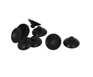 sourcing map en Plastique Souple Aquarium Coupe Ventouse Clip Ventouse 28mm Diamètre 8 Pcs Noir
