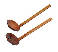 sourcing map Ensemble 2 7.5" Poignée Bois Soupe Cuillère Passoire Louche | Cuillère Passoire, Bois Chaud Marmite Boulette Cuillère Cuisine Outil