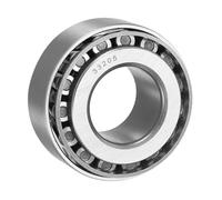 sourcing map Ensemble de roulements à rouleaux coniques et coupelles 33205, alésage de 25 mm x 52 mm de diamètre extérieur x 23,5 mm d'épaisseur, ensemble de roulements coniques en acier chromé, ABEC