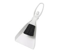 sourcing map Ensemble mini pelle et balayette, petit balai et pelle à poussière pour bureau, tables, canapés, claviers, outils de nettoyage à domicile, blanc