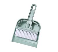 sourcing map Ensemble mini pelle et balayette, petit balai et pelle à poussière pour la maison, le bureau, les tables, les canapés, les claviers, bleu