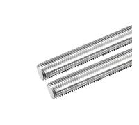 sourcing map Entièrement Filetage Barre M16 x 200mm 2mm Filetage Pas 304 Inox Acier Main Droite Filetage Tiges Barre Goujons 2 Paquet