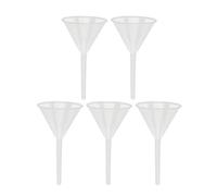 sourcing map Entonnoir de filtre en plastique de laboratoire pour examen 90mm Diamètre bouche Blanc 5Pcs