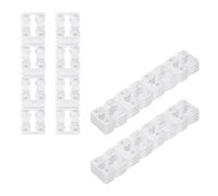 sourcing map Entretoise pour Interrupteur et Prise, Épaisseur de 5,5 mm, Feuille de Sortie de Prise Électrique pour Boîte Électrique Domestique, Lot de 40, Blanc