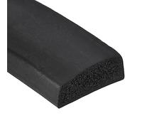 sourcing map EPDM Mousse Caoutchouc Joint Bande 0,98"x78,74"x0,39" Noir