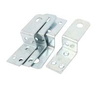 sourcing map Équerre d'angle Droit Équerre de Fixation Plaque Assemblage Réparation Fixation Meuble Forme Z 36mm x 34mm 4Pcs