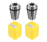 sourcing map ER20 Mandrin Ressort Pince Serrage 3/8" Collet pour CNC Gravure Machine Tour Fraisage 2Pcs