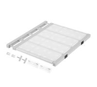 sourcing map Étagère extensible de 48 cm à 80 cm, organiseur de placard réglable de 6,1 x 42 cm, motif floral pour armoire, cuisine, chambre à coucher