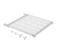 sourcing map Étagère extensible de 48 cm à 80 cm, organiseur de placard réglable de 6,3 x 42 cm, pour armoire, cuisine, chambre à coucher