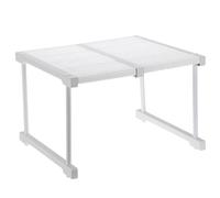 sourcing map Étagère extensible réglable de 37 cm à 48 cm, 81,3 x 42 cm, motif floral, étagère de rangement pour armoire, cuisine, chambre à coucher