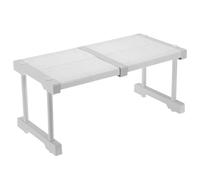 sourcing map Étagère extensible réglable de 37 cm à 48 cm, organiseur d'armoire de 55,9 x 24 cm, motif floral pour armoire, cuisine, chambre à coucher